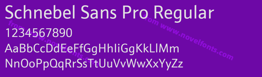 Schnebel Sans Pro RegularPreview Schnebel Sans Pro RegularPreview