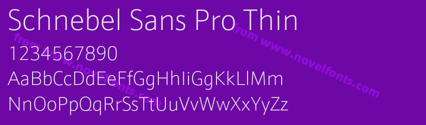 Schnebel Sans Pro ThinPreview Schnebel Sans Pro ThinPreview