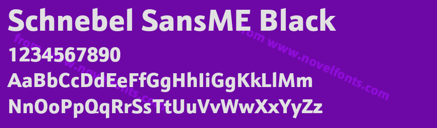 Schnebel SansME BlackPreview Schnebel SansME BlackPreview