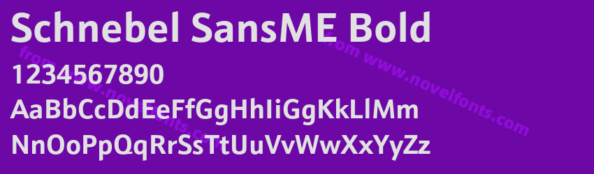 Schnebel SansME BoldPreview Schnebel SansME BoldPreview