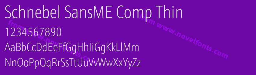 Schnebel SansME Comp ThinPreview Schnebel SansME Comp ThinPreview