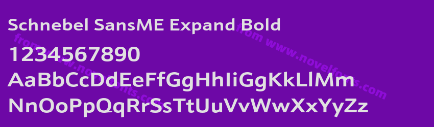 Schnebel SansME Expand BoldPreview Schnebel SansME Expand BoldPreview
