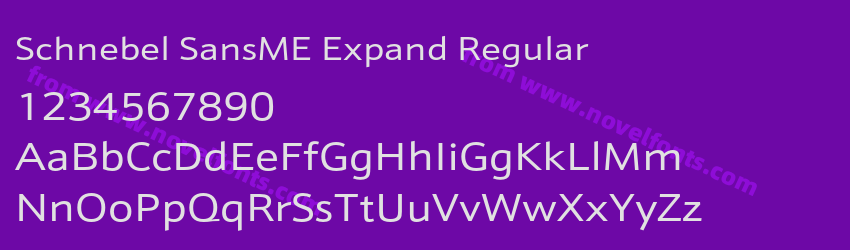 Schnebel SansME Expand RegularPreview Schnebel SansME Expand RegularPreview