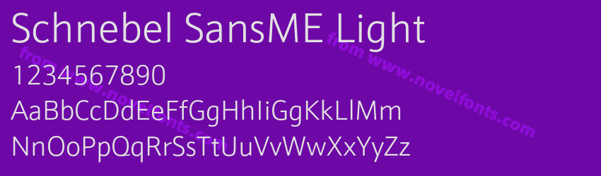 Schnebel SansME LightPreview Schnebel SansME LightPreview