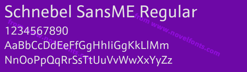 Schnebel SansME RegularPreview Schnebel SansME RegularPreview