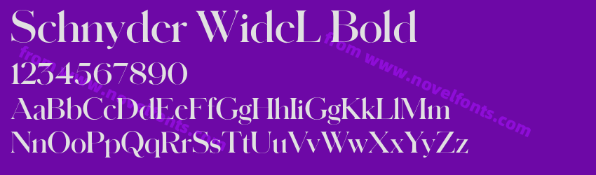 Schnyder WideL BoldPreview Schnyder WideL BoldPreview