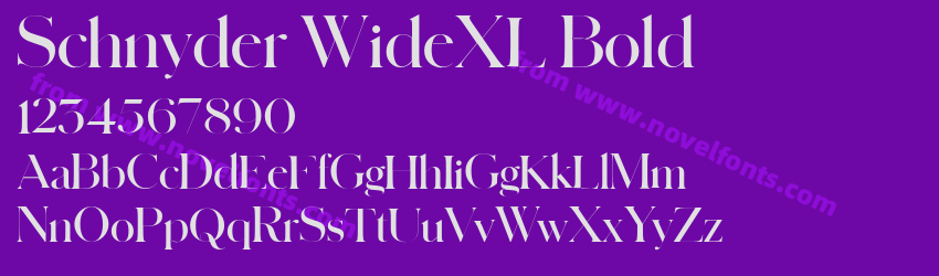 Schnyder WideXL BoldPreview Schnyder WideXL BoldPreview