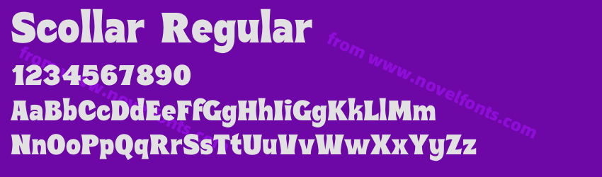 Scollar RegularPreview Scollar RegularPreview