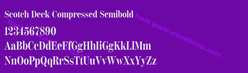 Scotch Deck Compressed SemiboldPreview Scotch Deck Compressed SemiboldPreview