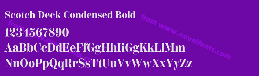 Scotch Deck Condensed BoldPreview Scotch Deck Condensed BoldPreview