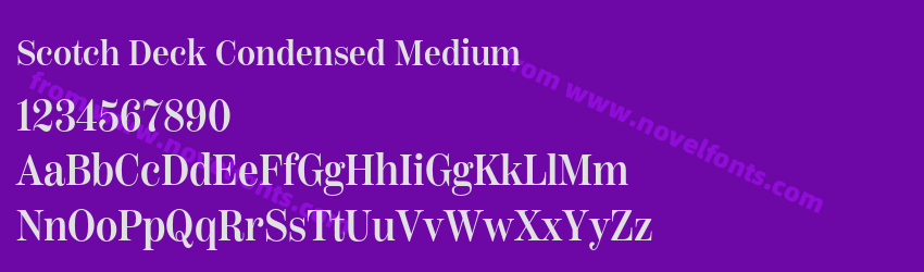 Scotch Deck Condensed MediumPreview Scotch Deck Condensed MediumPreview