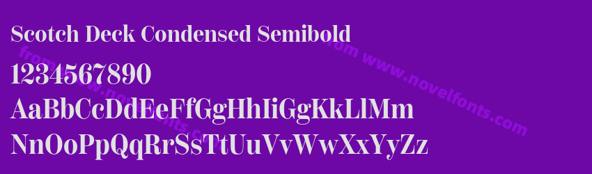 Scotch Deck Condensed SemiboldPreview Scotch Deck Condensed SemiboldPreview