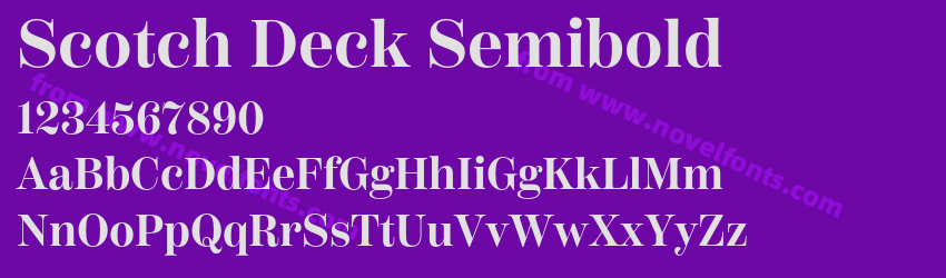 Scotch Deck SemiboldPreview Scotch Deck SemiboldPreview