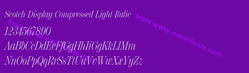 Scotch Display Compressed Light ItalicPreview Scotch Display Compressed Light ItalicPreview