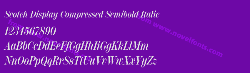Scotch Display Compressed Semibold ItalicPreview Scotch Display Compressed Semibold ItalicPreview