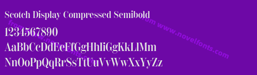 Scotch Display Compressed SemiboldPreview Scotch Display Compressed SemiboldPreview