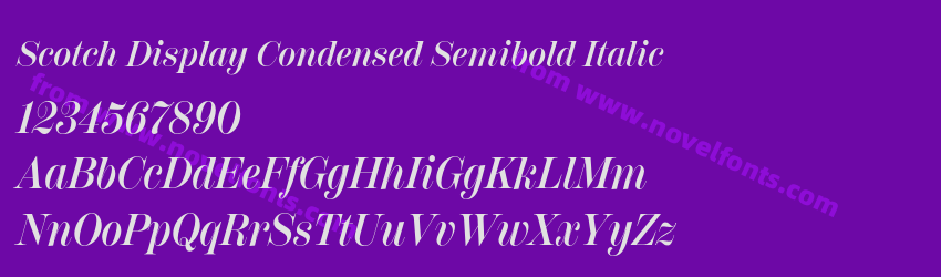 Scotch Display Condensed Semibold ItalicPreview Scotch Display Condensed Semibold ItalicPreview