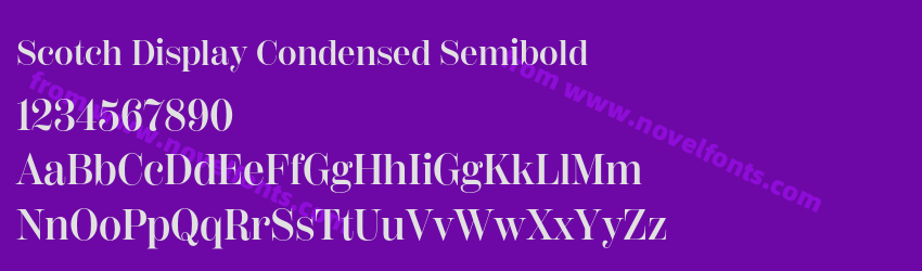 Scotch Display Condensed SemiboldPreview Scotch Display Condensed SemiboldPreview