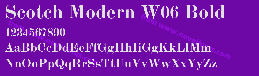 Scotch Modern W06 BoldPreview Scotch Modern W06 BoldPreview