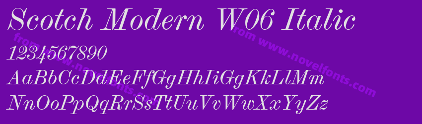 Scotch Modern W06 ItalicPreview Scotch Modern W06 ItalicPreview
