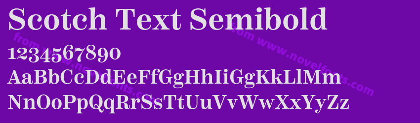 Scotch Text SemiboldPreview Scotch Text SemiboldPreview