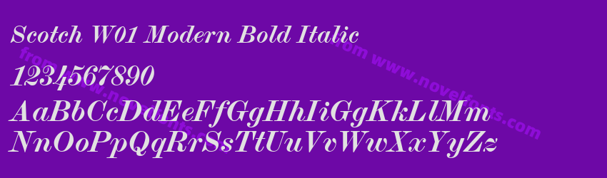 Scotch W01 Modern Bold ItalicPreview Scotch W01 Modern Bold ItalicPreview