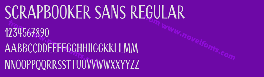 Scrapbooker Sans RegularPreview Scrapbooker Sans RegularPreview
