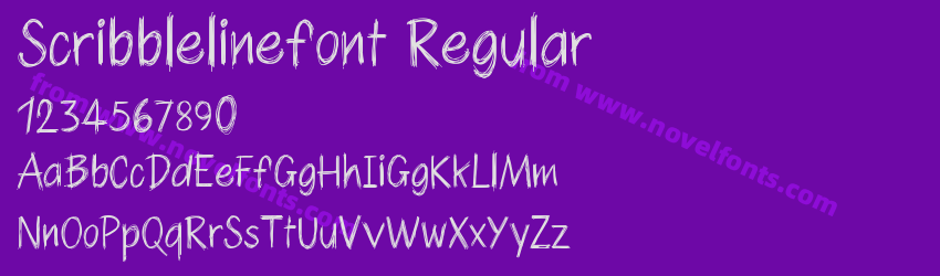 Scribblelinefont RegularPreview Scribblelinefont RegularPreview