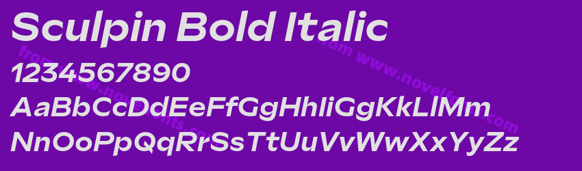 Sculpin Bold ItalicPreview Sculpin Bold ItalicPreview