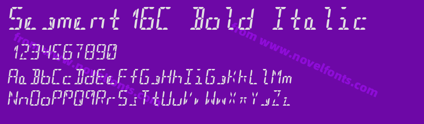 Segment16C Bold ItalicPreview Segment16C Bold ItalicPreview