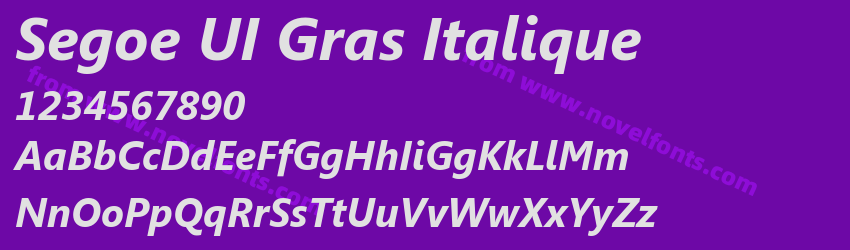 Segoe UI Gras ItaliquePreview Segoe UI Gras ItaliquePreview