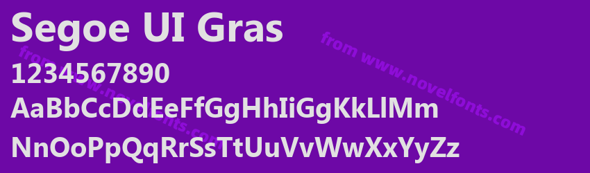 Segoe UI GrasPreview Segoe UI GrasPreview
