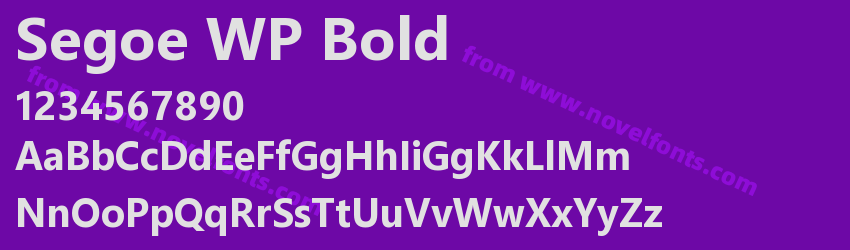 Segoe WP BoldPreview Segoe WP BoldPreview