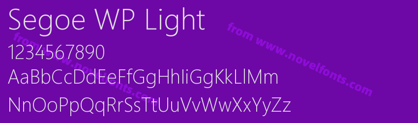 Segoe WP LightPreview Segoe WP LightPreview