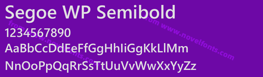 Segoe WP SemiboldPreview Segoe WP SemiboldPreview