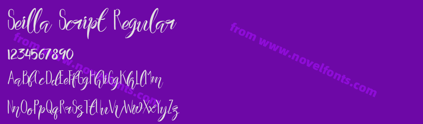 Seilla Script RegularPreview Seilla Script RegularPreview
