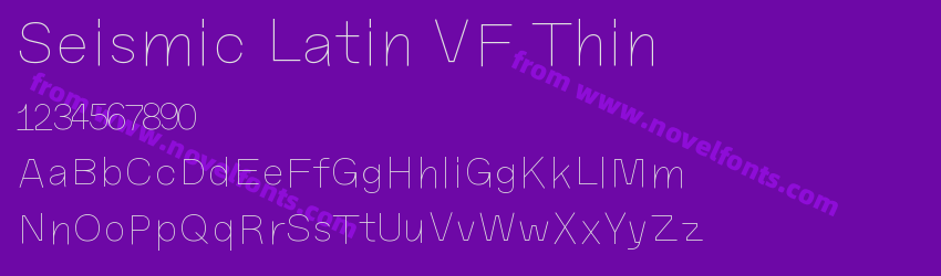 Seismic Latin VF ThinPreview