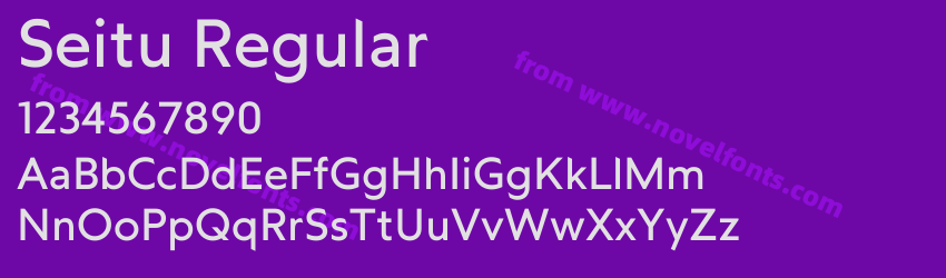Seitu RegularPreview Seitu RegularPreview