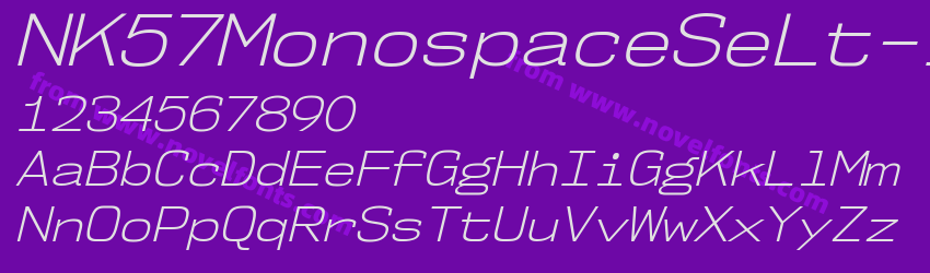 NK57 Monospace Se Lt ItalicPreview