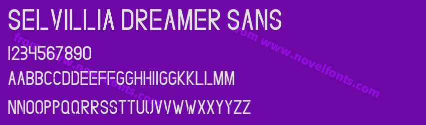 Selvillia Dreamer SansPreview Selvillia Dreamer SansPreview