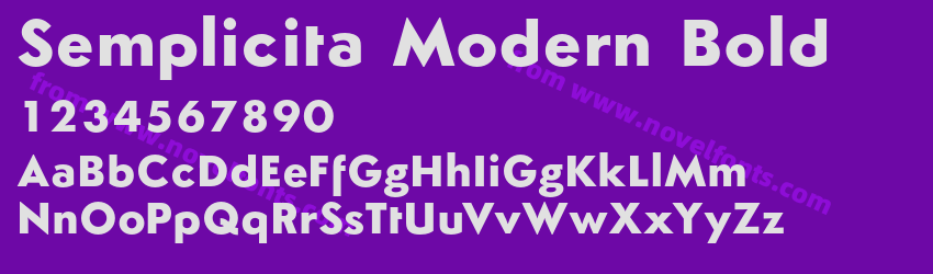 Semplicita Modern BoldPreview Semplicita Modern BoldPreview