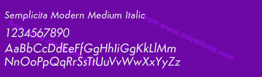 Semplicita Modern Medium ItalicPreview Semplicita Modern Medium ItalicPreview