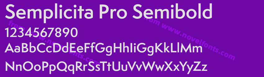 Semplicita Pro SemiboldPreview Semplicita Pro SemiboldPreview