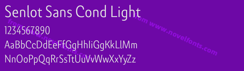 Senlot Sans Cond LightPreview Senlot Sans Cond LightPreview