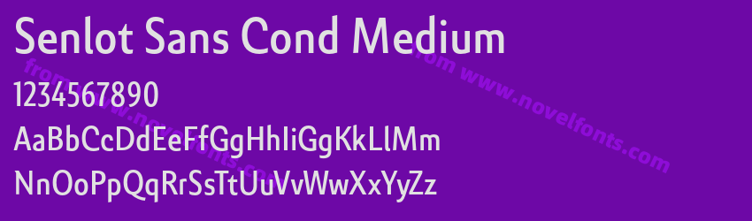 Senlot Sans Cond MediumPreview Senlot Sans Cond MediumPreview