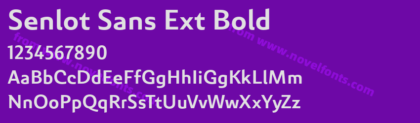 Senlot Sans Ext BoldPreview Senlot Sans Ext BoldPreview