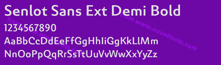 Senlot Sans Ext Demi BoldPreview Senlot Sans Ext Demi BoldPreview