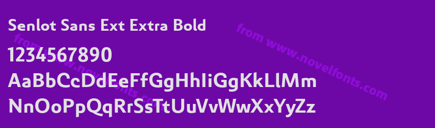 Senlot Sans Ext Extra BoldPreview Senlot Sans Ext Extra BoldPreview