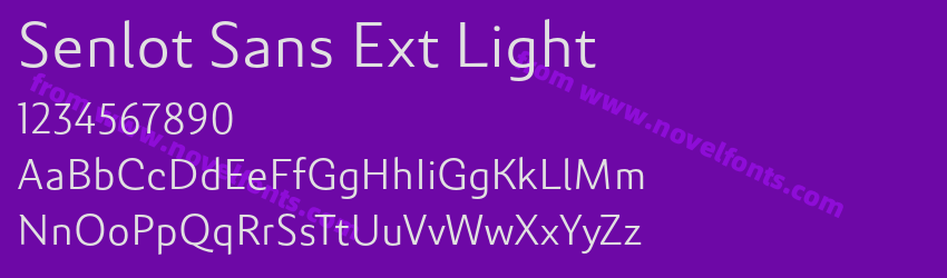Senlot Sans Ext LightPreview Senlot Sans Ext LightPreview