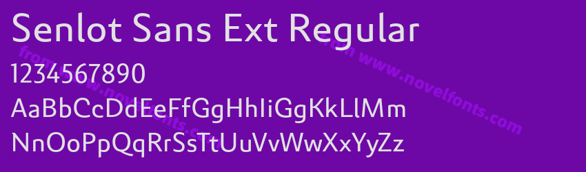 Senlot Sans Ext RegularPreview Senlot Sans Ext RegularPreview